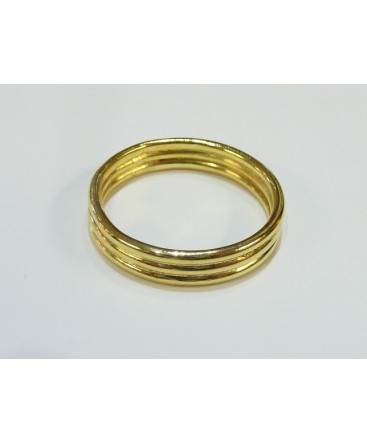 ANILLO LÍNIES CHAPADO ORO