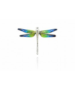GREEN AND BLUE DRAGON-FLY PENDANT