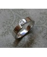 WHITE GOLD RING WITH 0.06CT DIAMOND