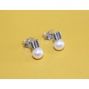 SILVER EARRINGS WITH PEARLS