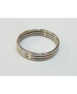 LINED DESIGN SILVER RING
