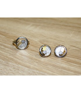 EDUARD PEY SILVER RING WITH ZIRCONIUM