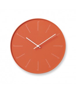 ORANGE DIVIDE WALL CLOCK BY LEMNOS