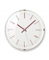 DRAW DOME WALL CLOCK BY LEMNOS WITH BLACK NUMBERS
