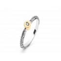 ARIOR SILVER AND GOLD RING WITH DIAMOND