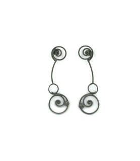 DARK SILVER EARRINGS