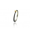 ARIOR SILVER AND GOLS RING WITH DIAMOND