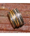 SILVER AND GOLD EVASTONE 5 RINGS