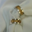 ANILLOS DE BODA DE PLATA CON MADERA