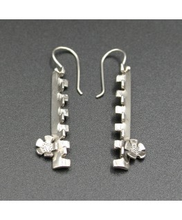 1968 INSPIRATED SILVER EARRINGS