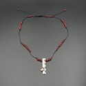 1968 INSPIRATED SILVER PENDANT WITH RED AND BROWN STONES