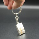 SILVER AND GOLD KEY HOLDER ENGRAVEABLE