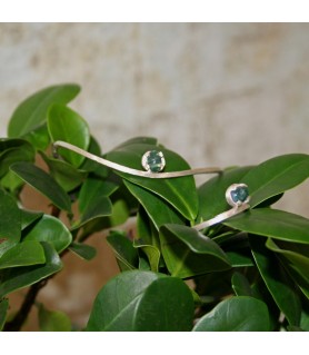 WAVED ARGENTVIU SILVER BRACELET