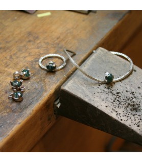 POLSERA ARGENTVIU BRAÇALET RÍGID FORMA ONDULADA