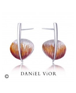 SILVER EARRINGS WITH SUNSTONE BY DANIEL VIOR