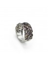 VAPOUR SILVER RING WITH SYNTHETIC STONES