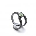 VAPOUR SILVER RING WITH SYNTHETIC STONES
