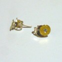 VERY SMALL SILVER AND GOLD EARRINGS