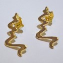 GOLDPLATED SILVER EARRINGS INSPIRED IN TER RIVER