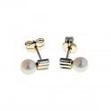 WHITE GOLD EARRINGS WITH PEARLS