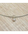 WHITE GOLD PENDANT WITH PEARL