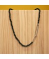 CIANIT NECKLACE WITH SILVER ANS GOLD CLOSURE