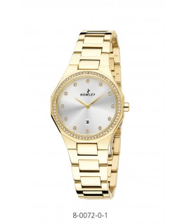 RELOJ NOWLEY CHAPADO EN ORO