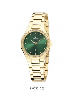 RELOJ NOWLEY CHAPADO EN ORO