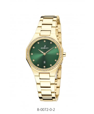 RELOJ NOWLEY CHAPADO EN ORO