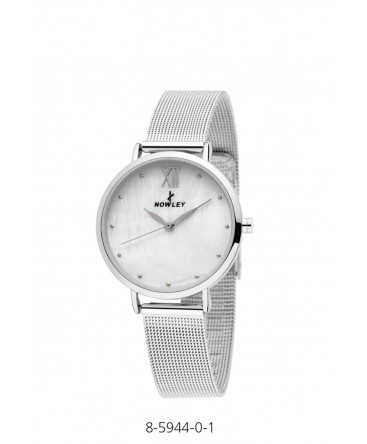 NOWLEY WATCH WITH MESH STRAP AND NACRED DIAL