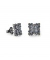 VAPOUR SILVER EARRINGS WITH STONES