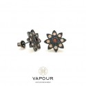 PENDIENTES VAPOUR DE PLATA CON PIEDRAS