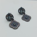 PENDIENTES VAPOUR DE PLATA CON PIEDRAS