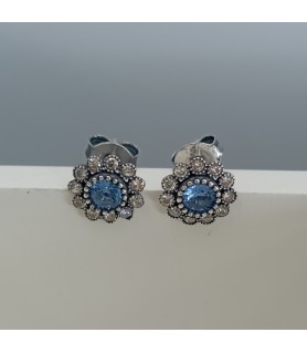 PENDIENTES VAPOUR DE PLATA CON PIEDRAS