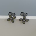 PENDIENTES VAPOUR DE PLATA CON PIEDRAS