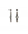 VAPOUR SILVER EARRINGS WITH STONES