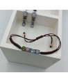 PULSERA VAPOUR DE CORDÓN CON PIEDRAS