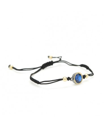 PULSERA VAPOUR CON PIEDRAS AZUL MARINO