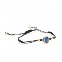 PULSERA VAPOUR CON PIEDRAS AZUL MARINO