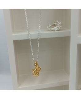 COLGANTE FRUIT BIJOUX NUGGET CHAPADO EN ORO