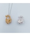 FRUIT BIJOUX GOLDPLATED SILVER NUGGET PENDANT