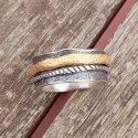 SILVER EVASTONE 2 RINGS OVER THE BASE