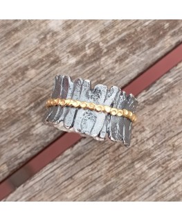 SILVER EVASTONE WITH 1 RINGS OVER THE BASE
