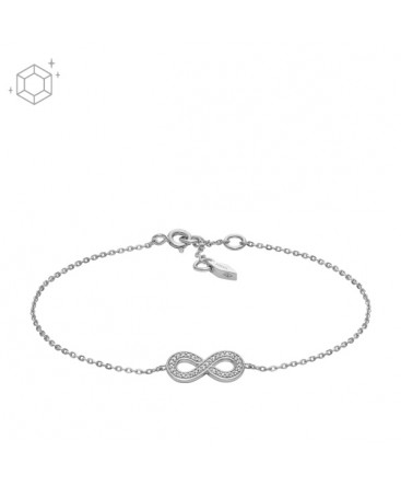 FOSSIL SILVER BRACELET WITH INFINITE