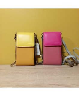 LEATHER CELL PHONE HANDBAG BY SORUKA