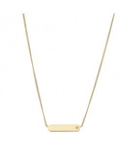 FOSSIL GOLDPLATED STEEL NECKLACE