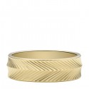 FOSSIL GOLDPLATED STEEL RING