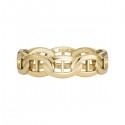 FOSSIL GOLDPLATED STEEL RING