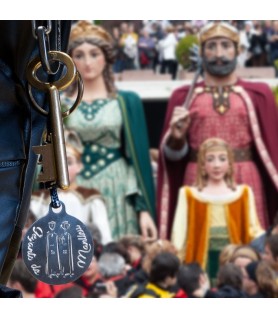 MANLLEU KEY RING WITH IMAGE OF THE BRIDGE