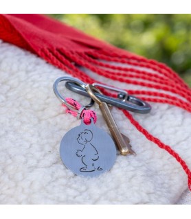 MANLLEU KEY RING WITH IMAGE OF THE CAGANER